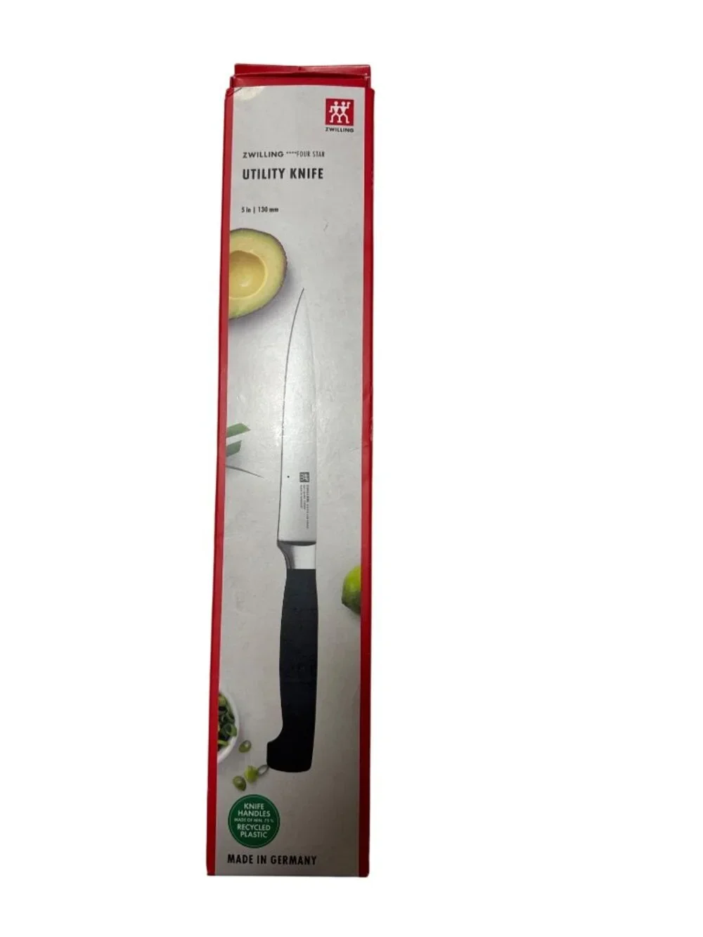 NWB ZWILLING Four Star 5-inch Utility Knife Black